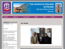 Tablet Screenshot of anglicanchurch.pl